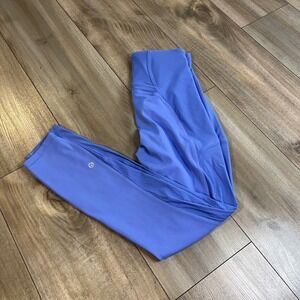 Lululemon Everlux Mesh Super-High-Rise 25 Periwinkle Blue Mesh Leggings Size 6
